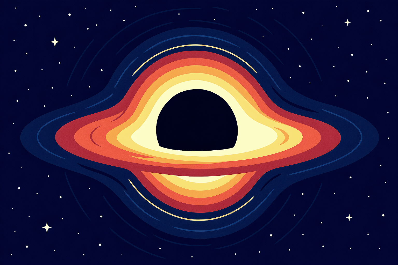 black_hole ブラックホールのイラストです。