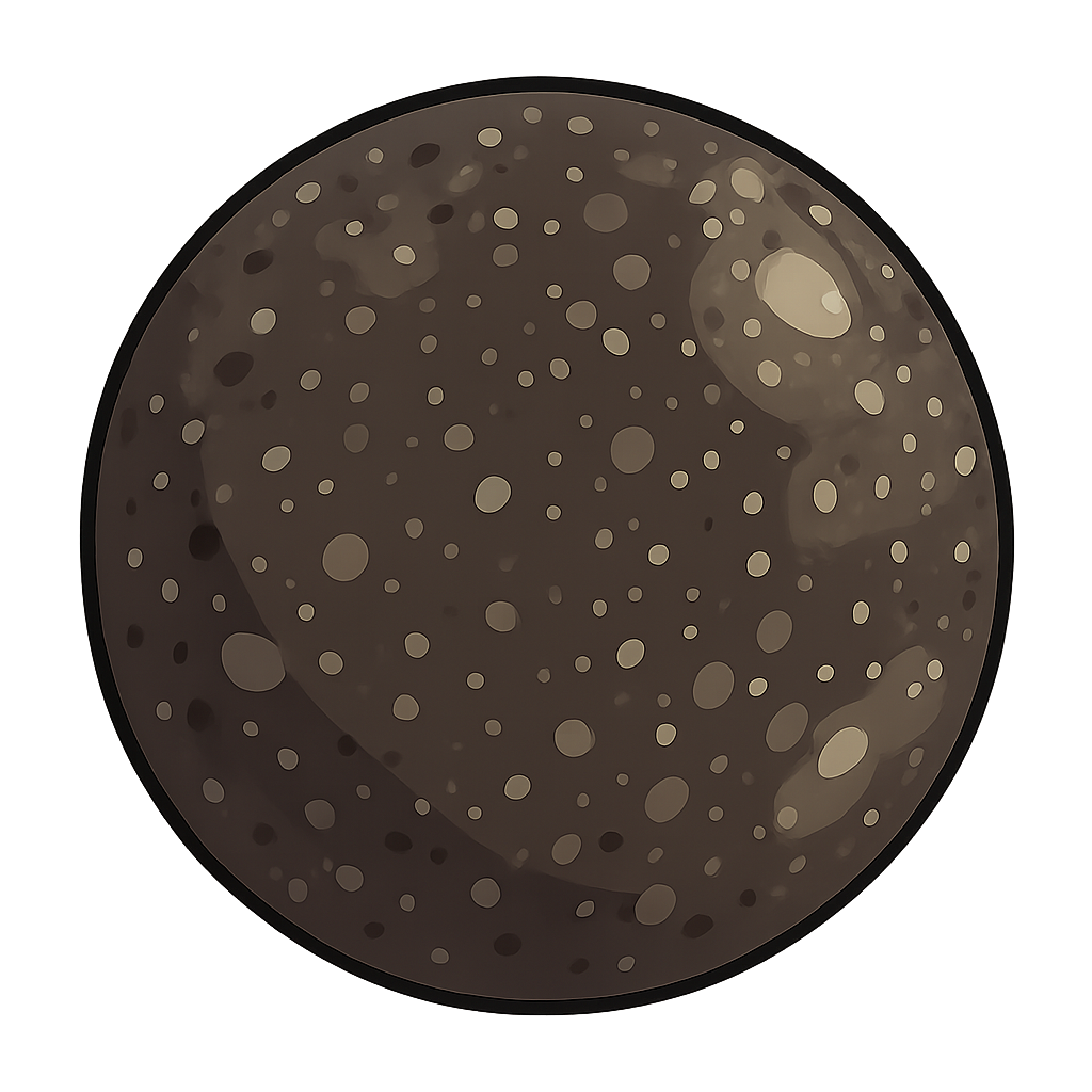 callisto　木星の衛星カリストのイラスト
