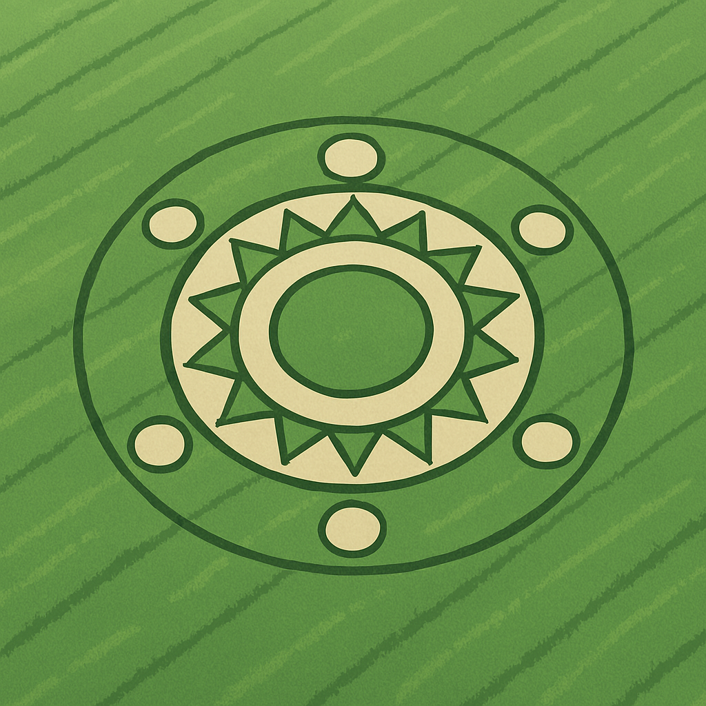 crop_circle　ミステリーサークルのイラスト