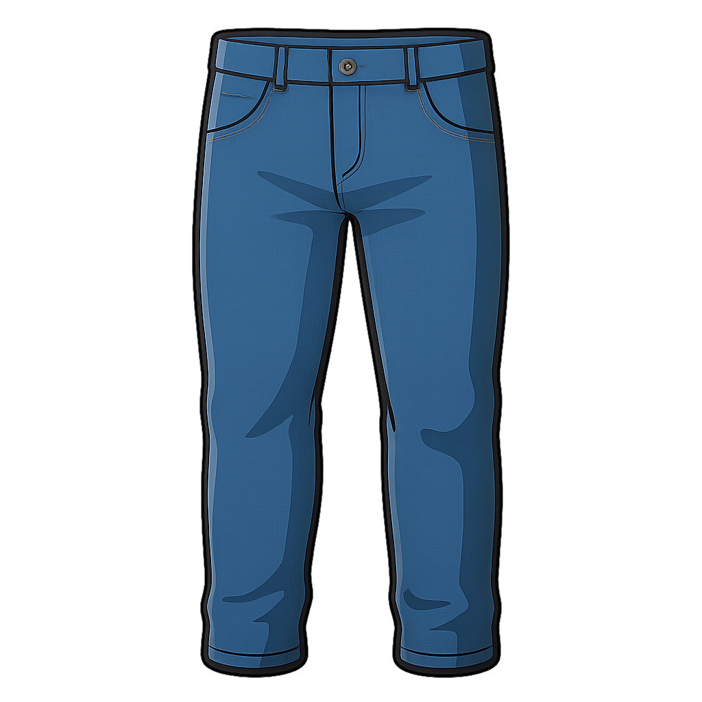 denim_pants　デニム　ジーンズ　パンツのイラスト