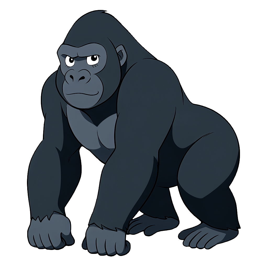 gorilla ゴリラのイラスト