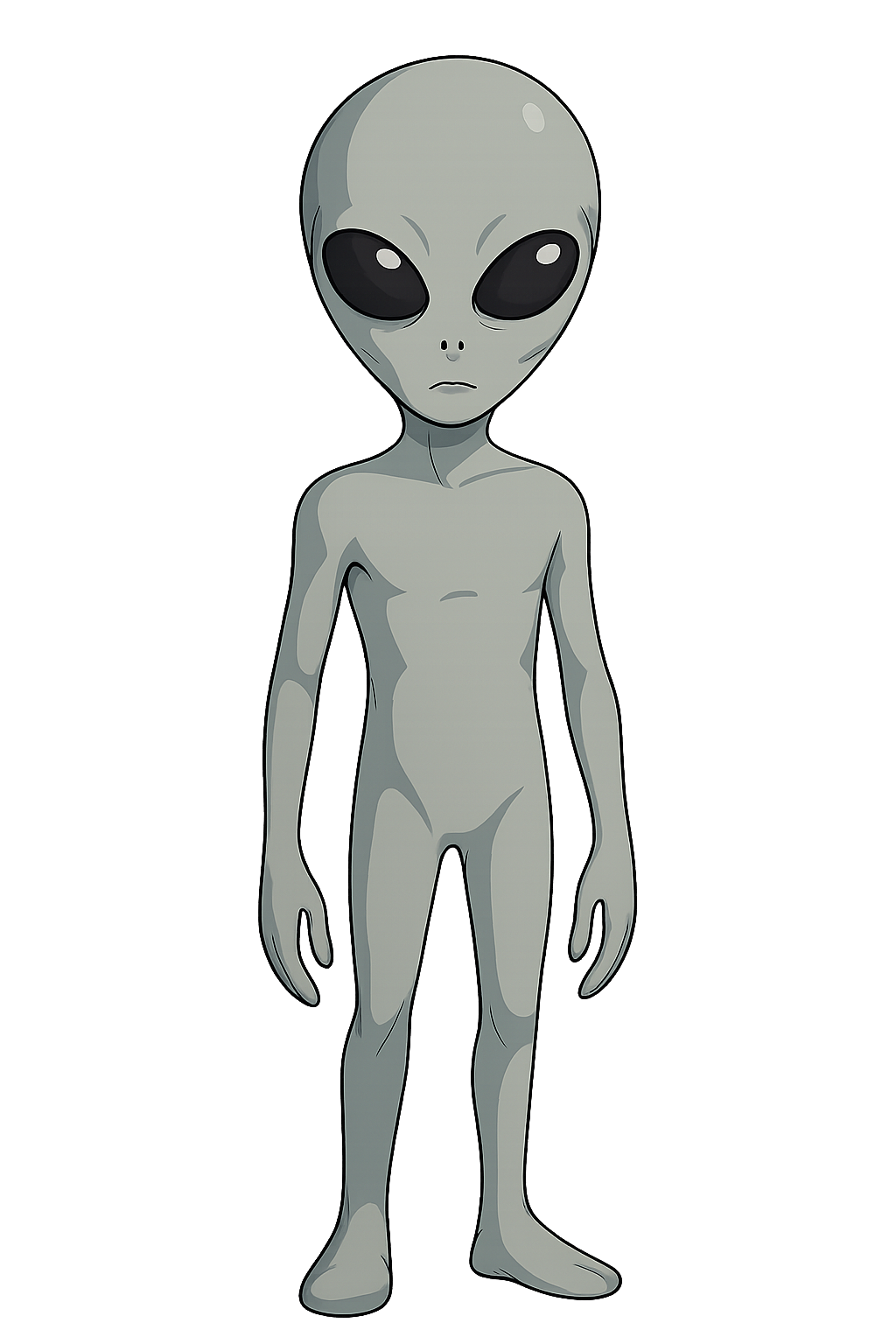 grey_alien　グレイ型宇宙人のイラスト