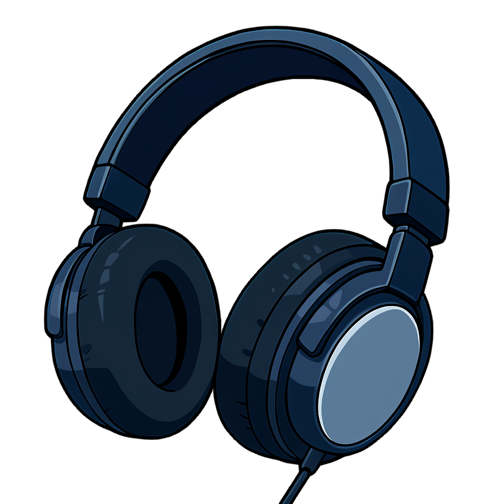 headphones ヘッドフォンのイラスト