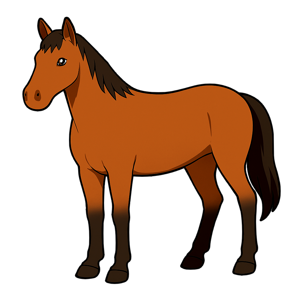 horse　ウマ（うま・馬）のイラスト