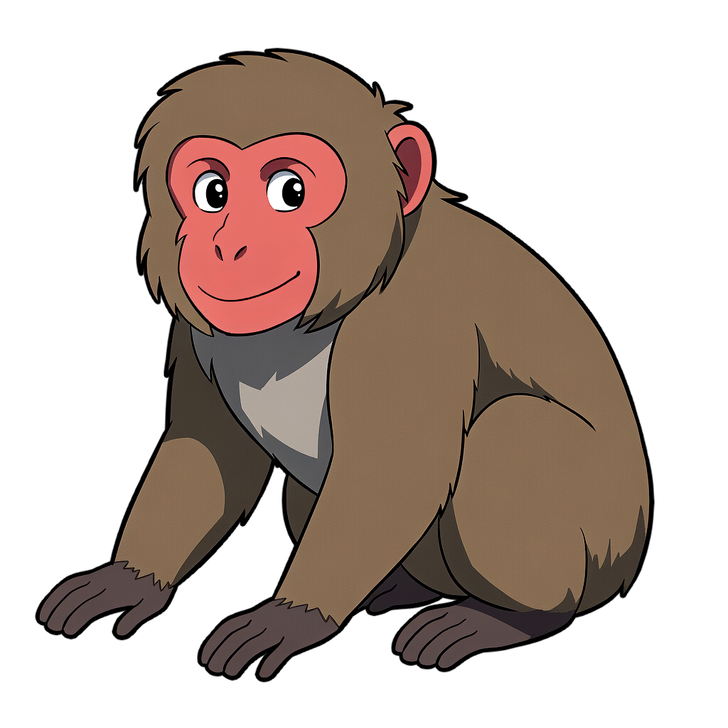 japanese_macaque ニホンザルのイラスト