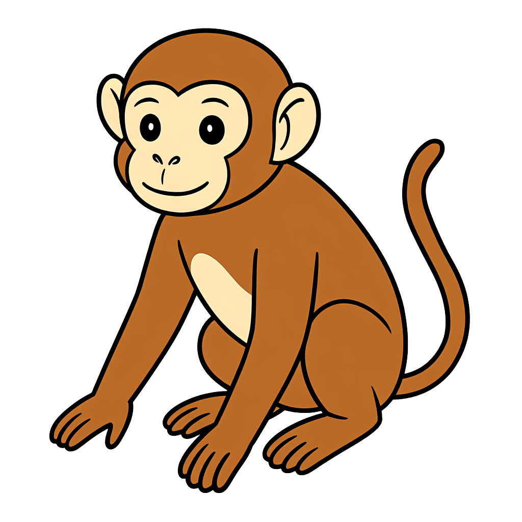 monkey　サル（さる・猿）のイラスト