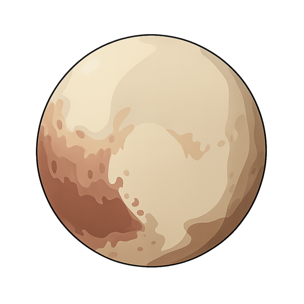 pluto 冥王星のイラスト