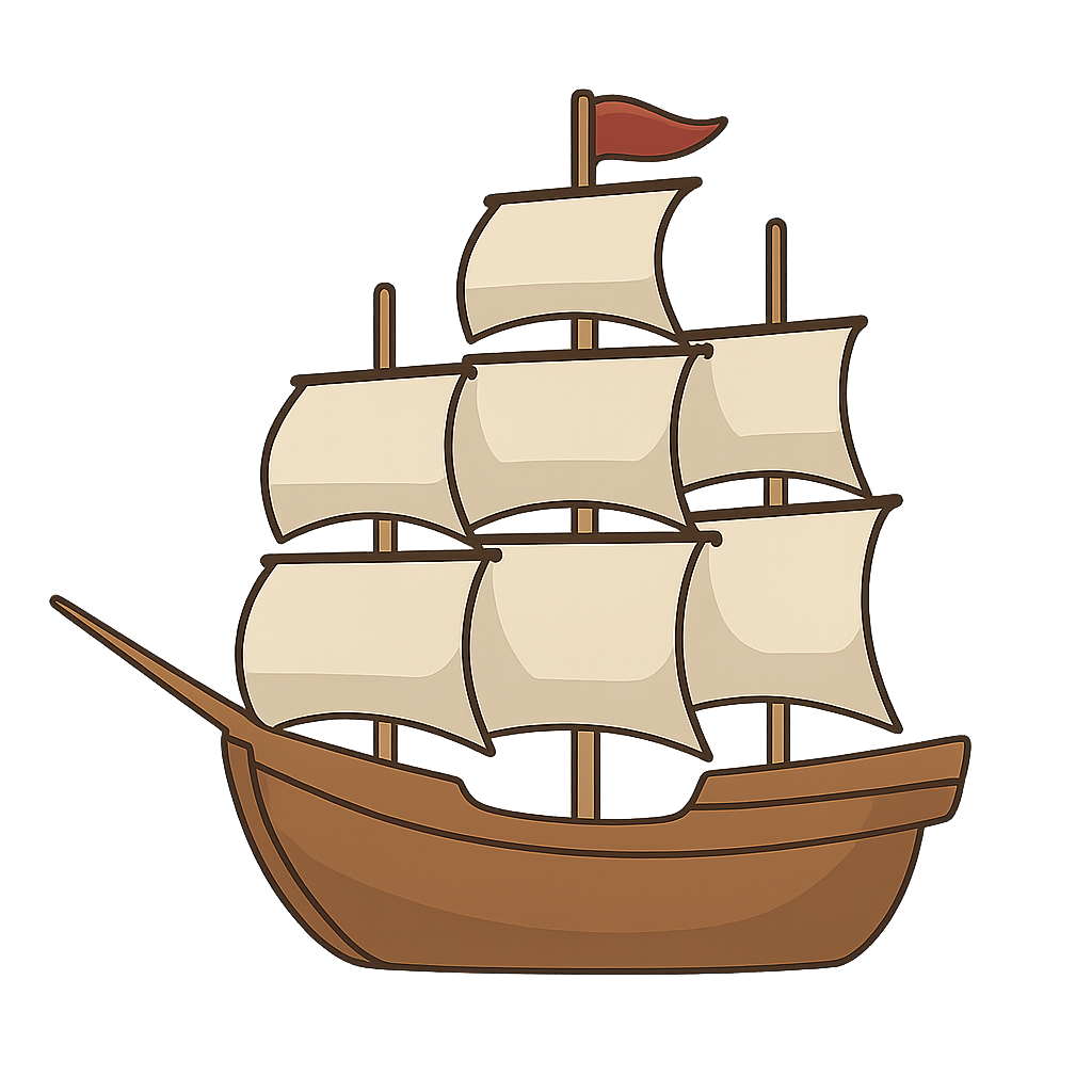 sailing_ship　帆船のイラスト