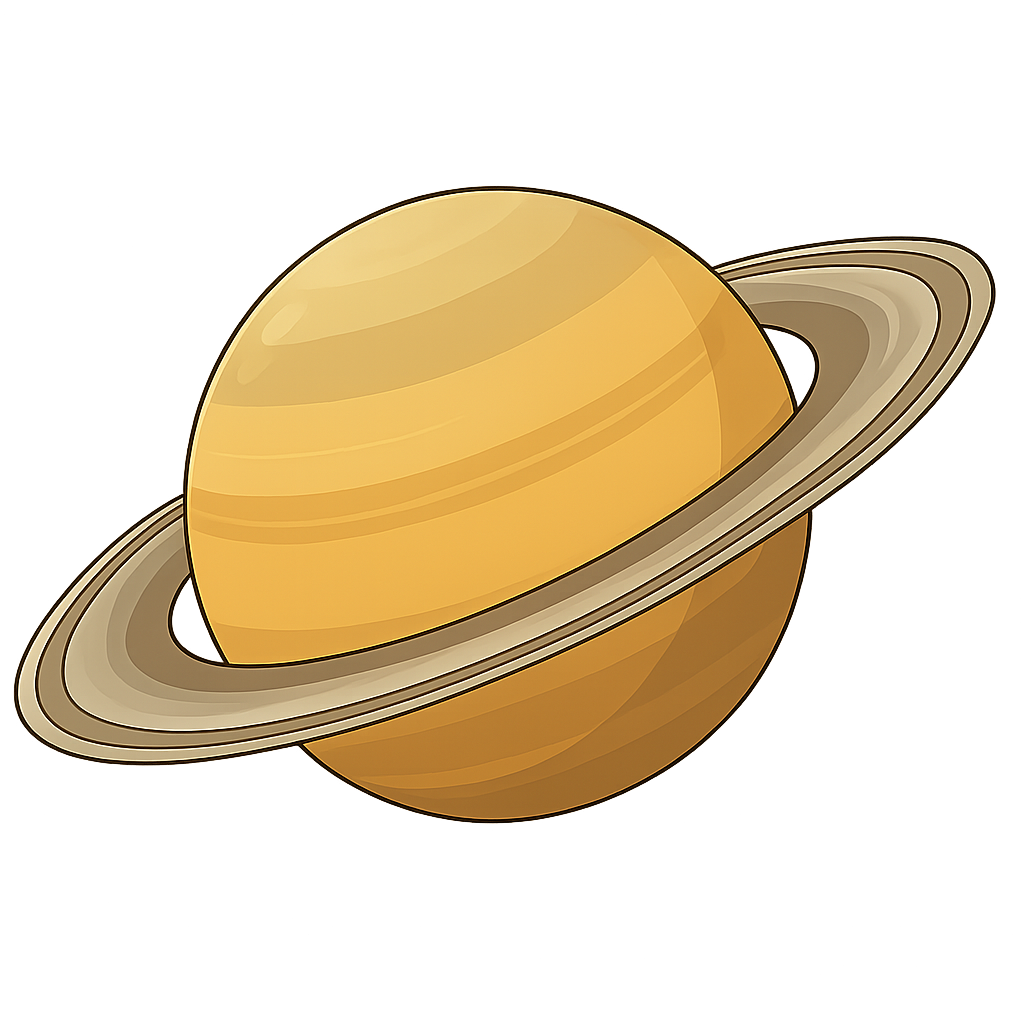 saturn 土星のイラスト
