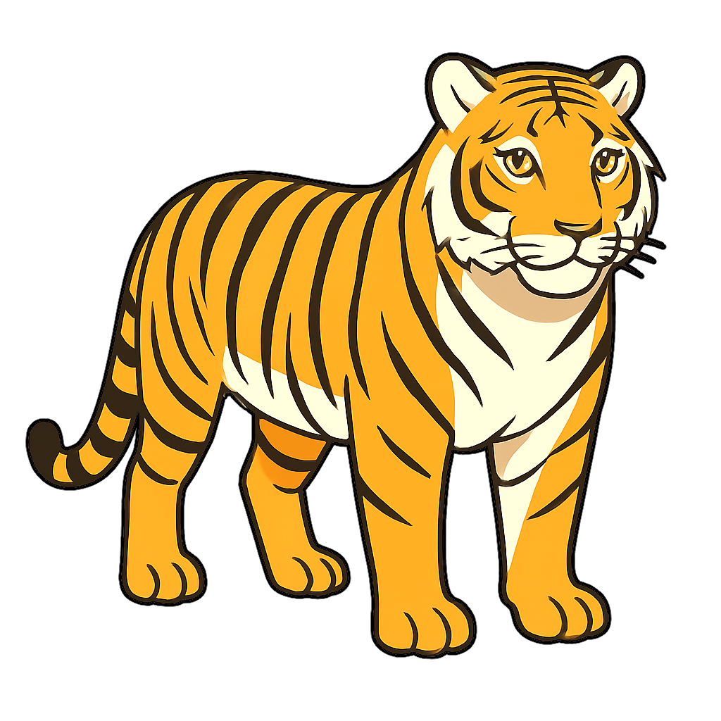 tiger　トラ（とら・虎）のイラスト