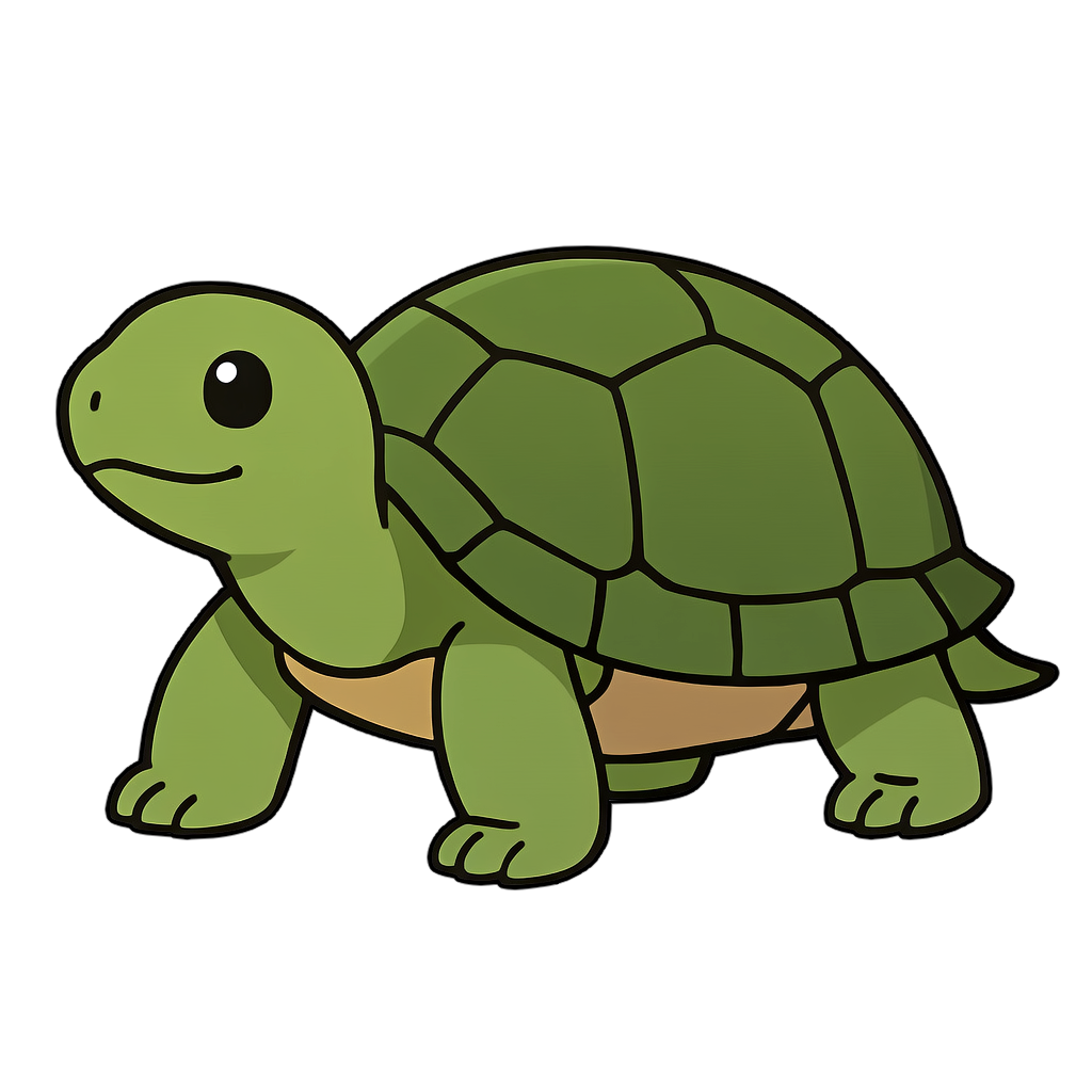 turtle カメ（かめ・亀）のイラスト