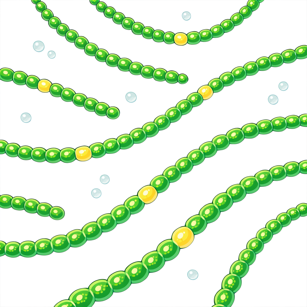 cyanobacteria シアノバクテリアのイラスト