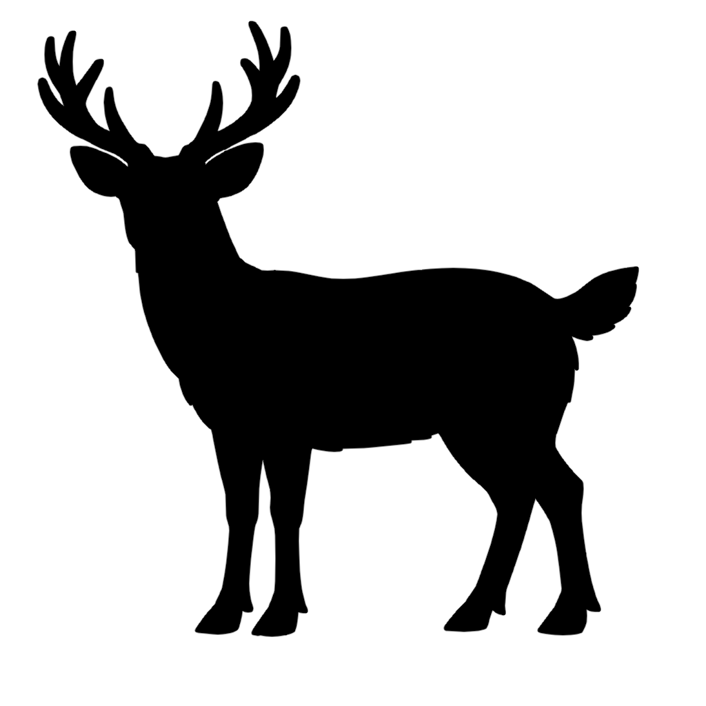 deer シカのイラストのシルエット