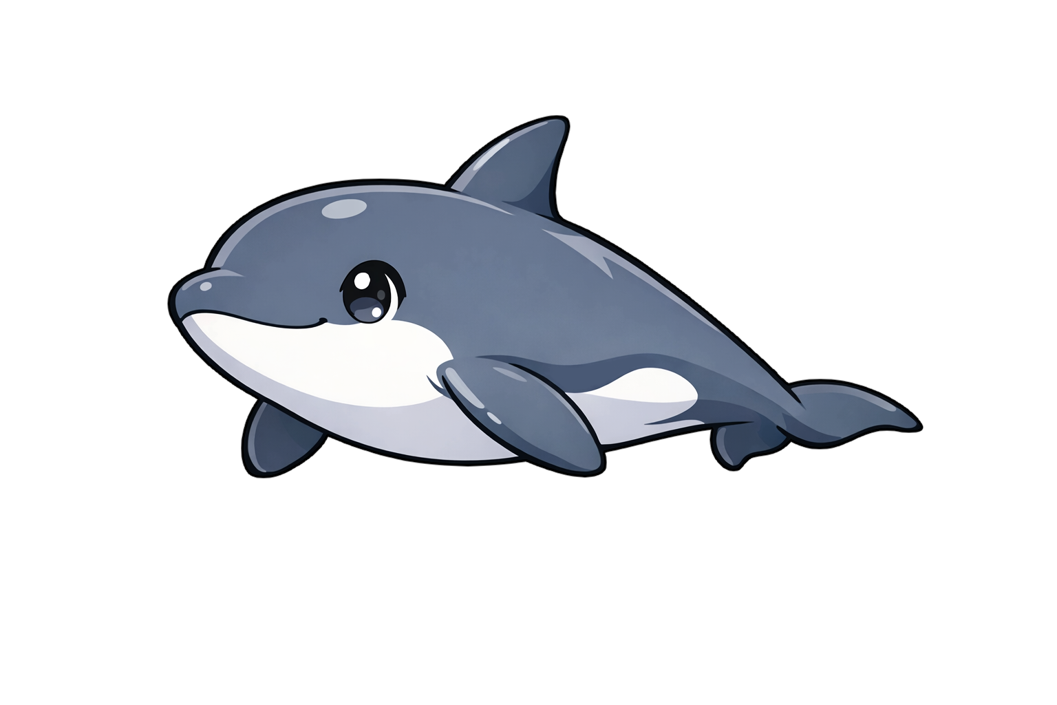 dolphin　イルカのイラスト