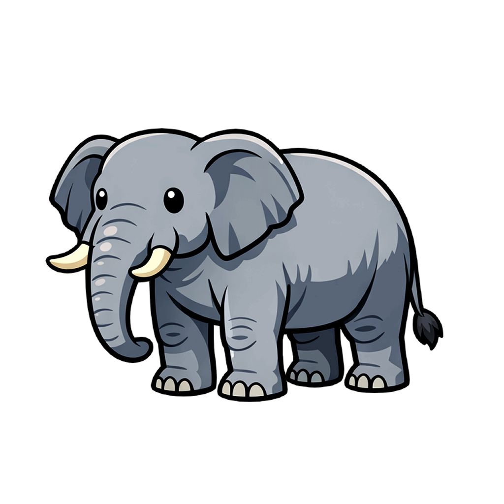elephant ゾウ（象）のイラスト