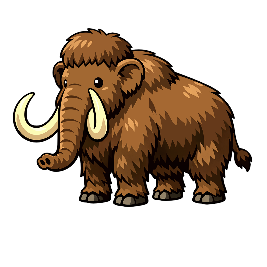 mammoth マンモスのイラスト