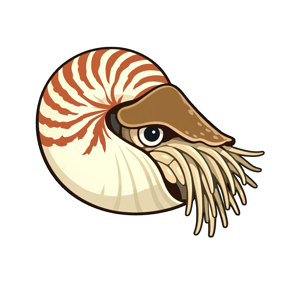 nautilus オウムガイのイラスト