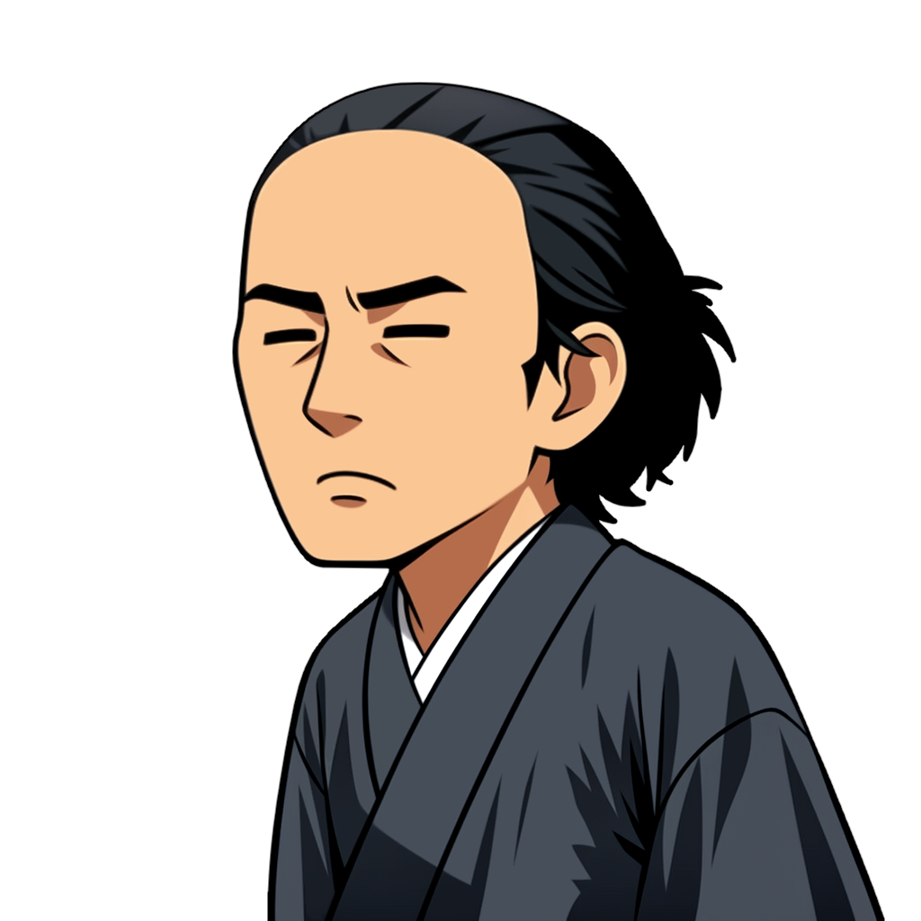 sakamoto_ryoma 坂本龍馬の似顔絵のイラスト