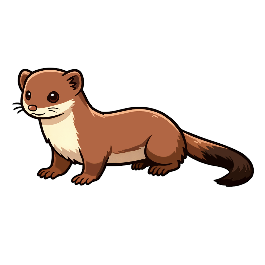 weasel イタチのイラスト