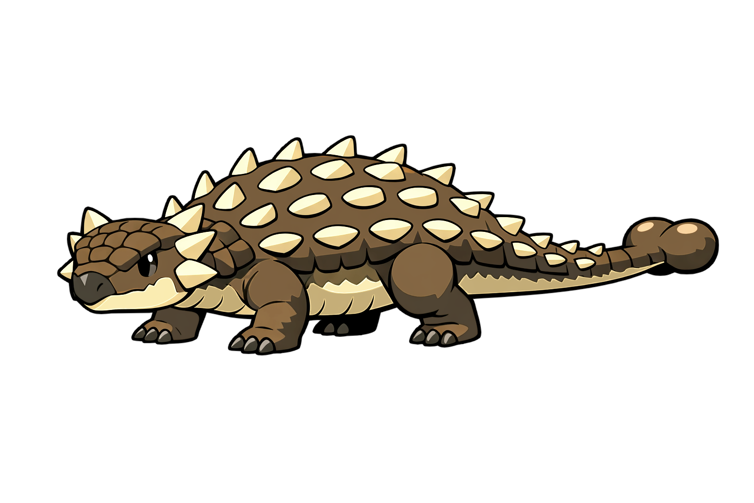 ankylosaurus アンキロサウルスのイラスト