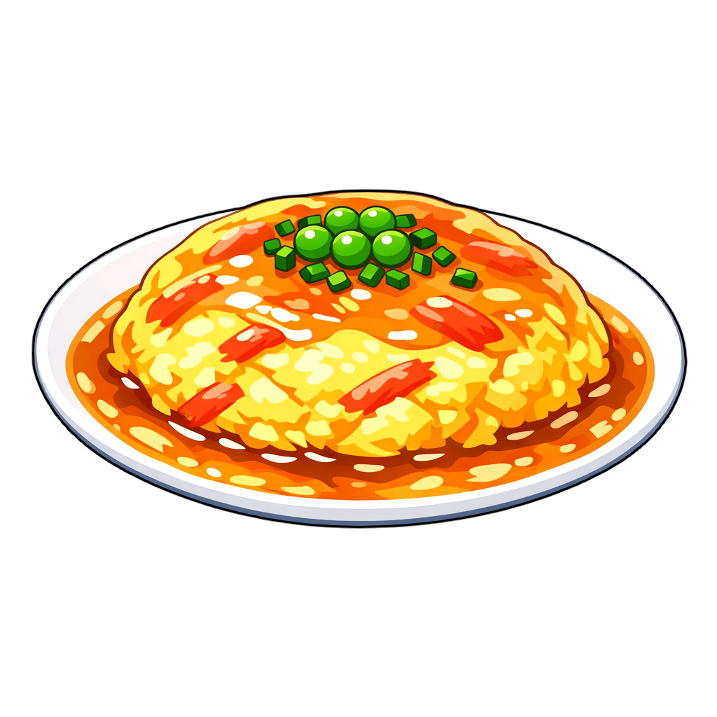 crab_omelet カニ玉（かにたま）のイラスト
