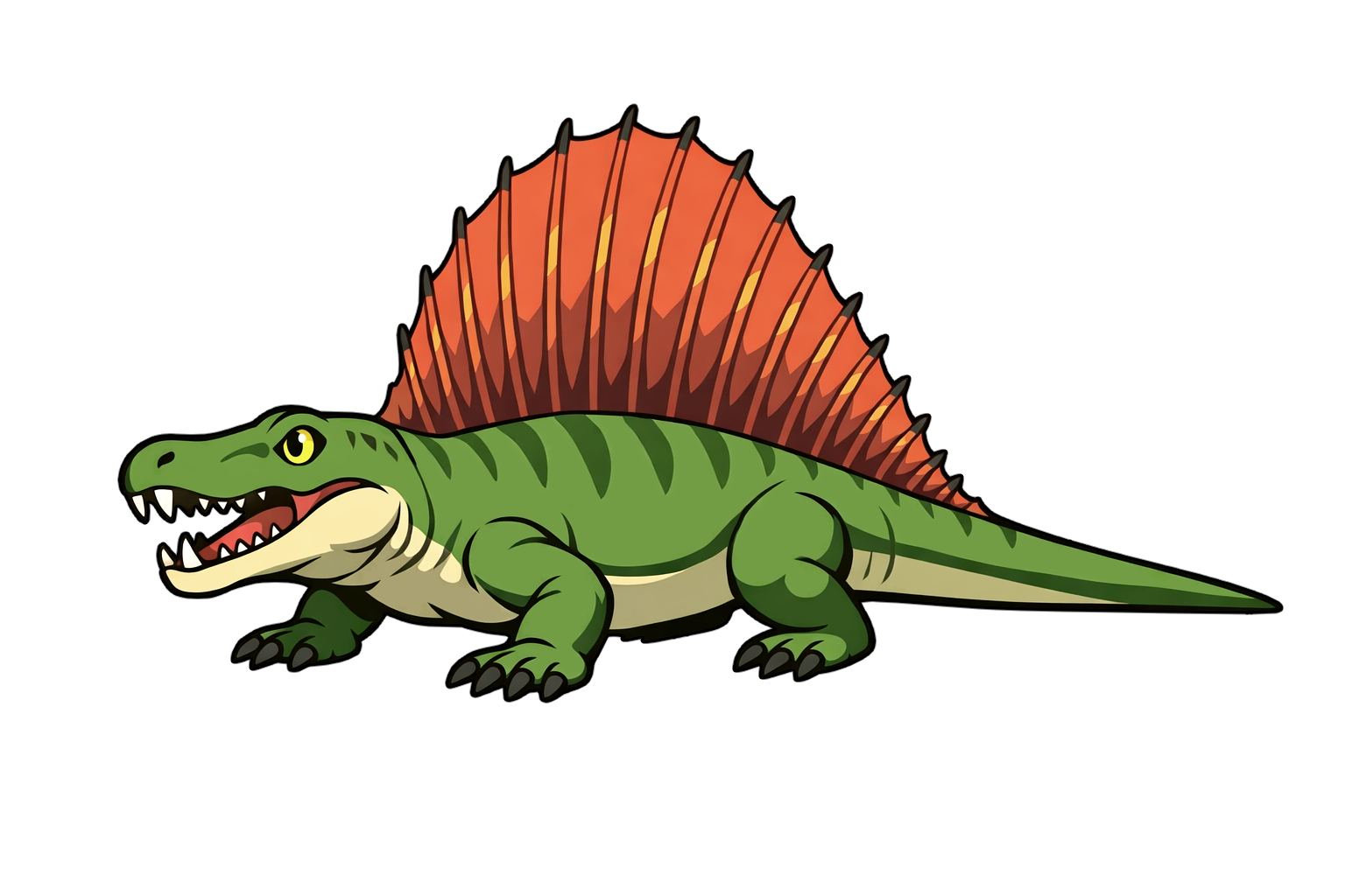 dimetrodon ディメトロドンのイラスト