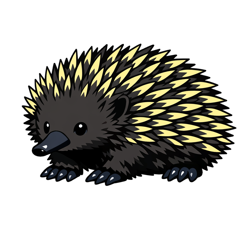 echidna ハリモグラのイラスト