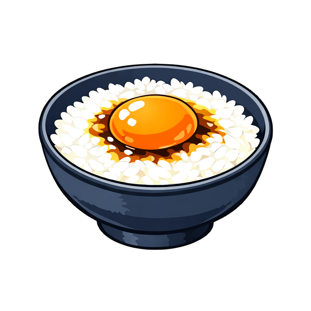 egg_over_rice 卵かけご飯（たまごかけごはん）のイラスト