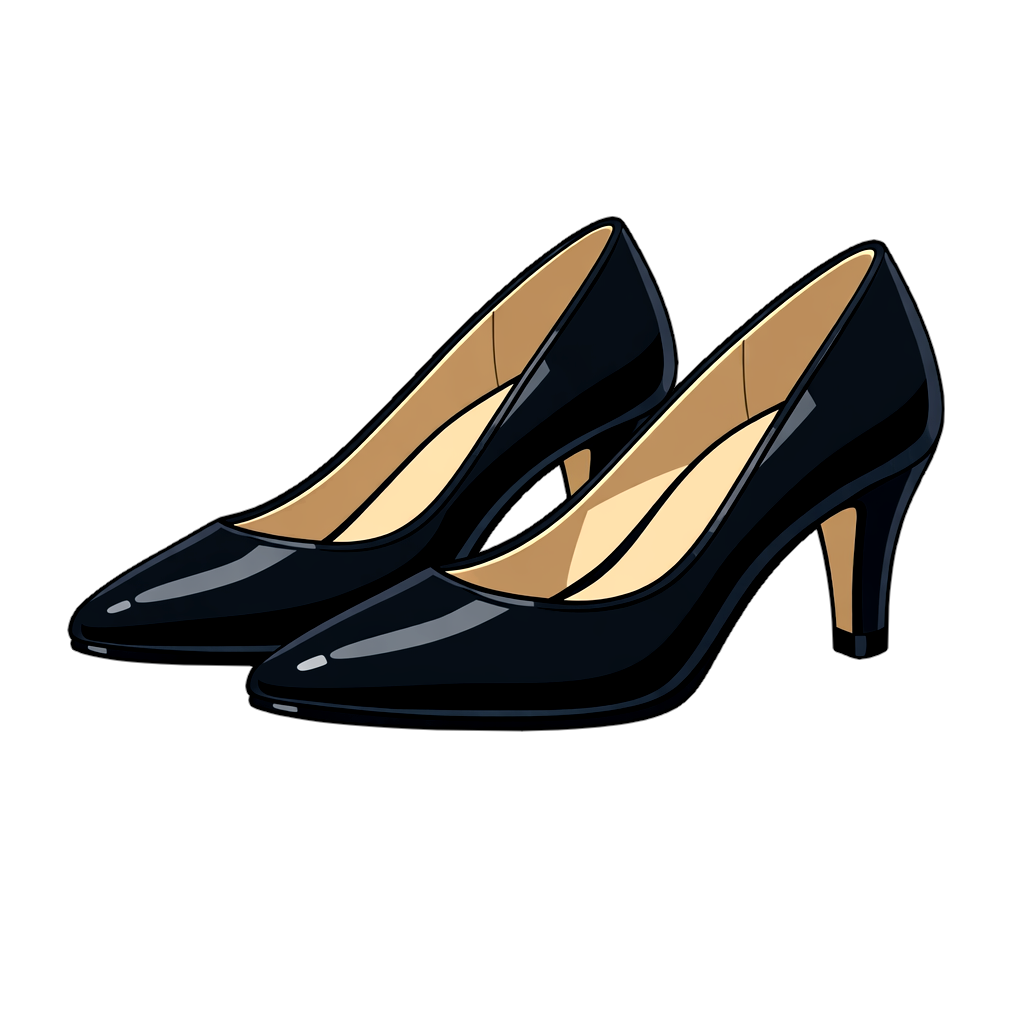 high_heeled_pumps ヒールが高いパンプスのイラスト