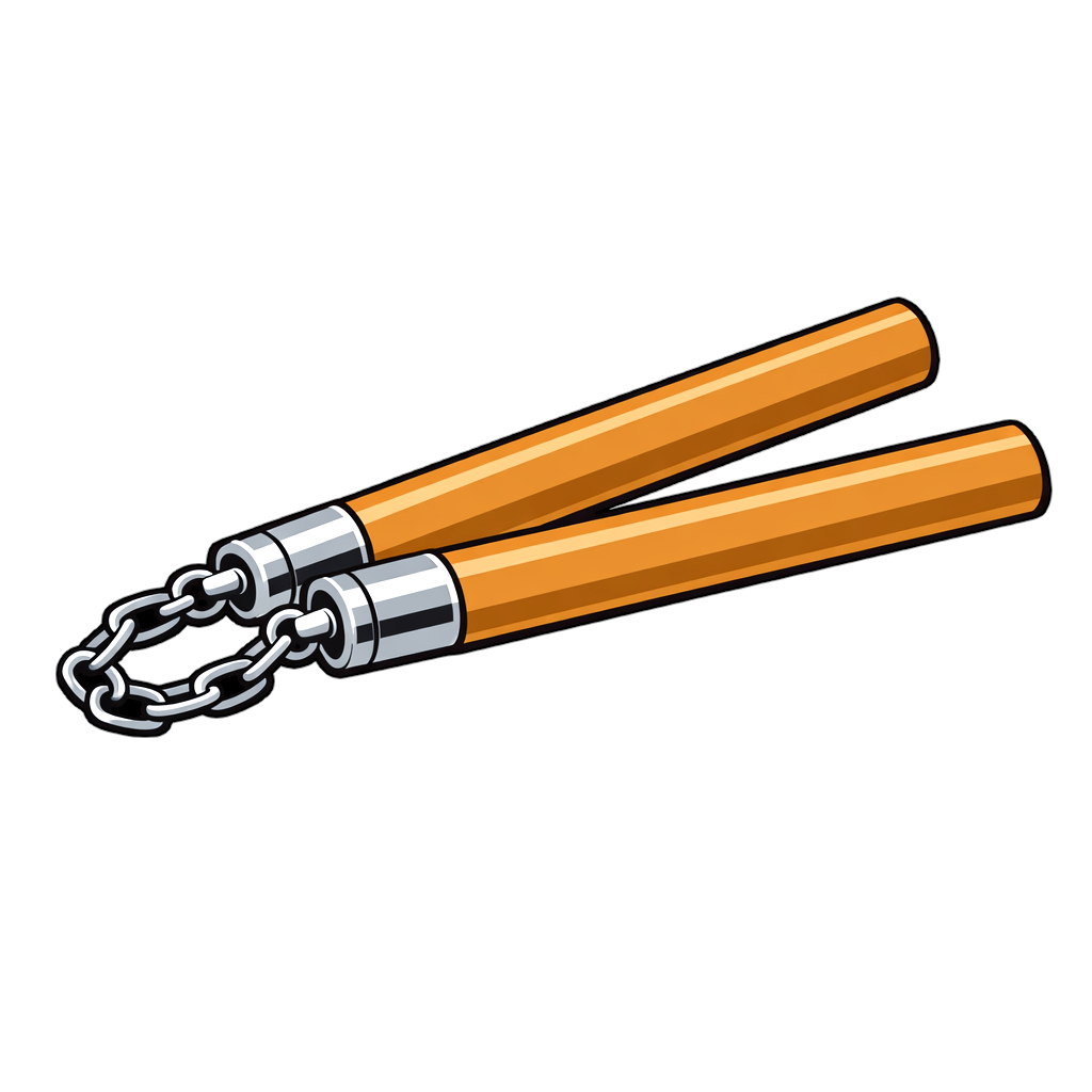nunchuck ヌンチャクのイラスト