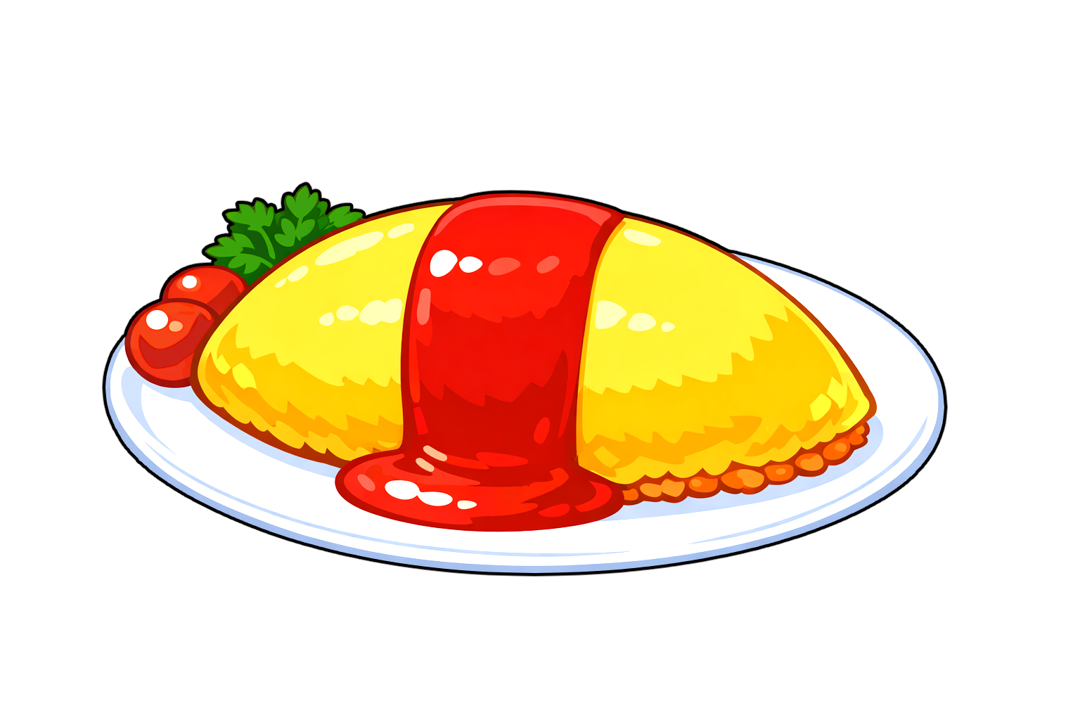 omelet_rice オムライスのイラスト