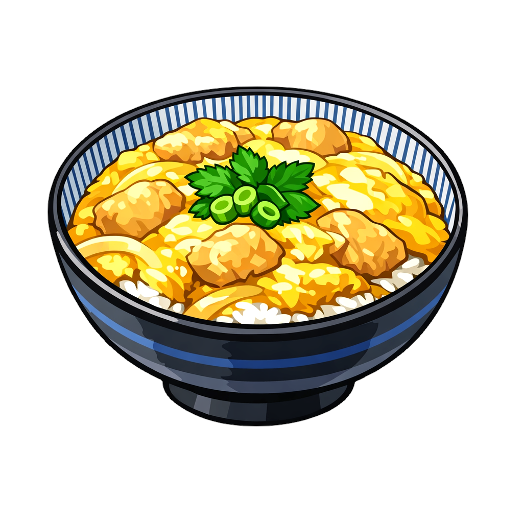 oyakodon_chicken_and_egg_rice_bowl 親子丼のイラスト
