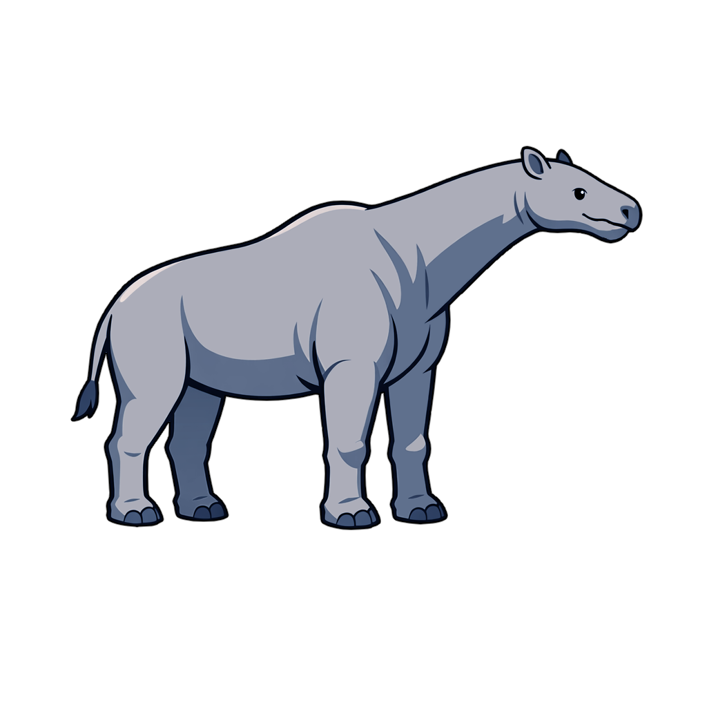 paraceratherium パラケラテリウムのイラスト