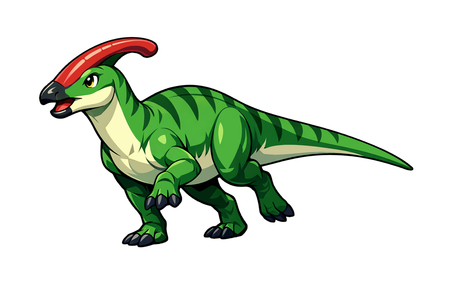 parasaurolophus パラサウロロフスのイラスト