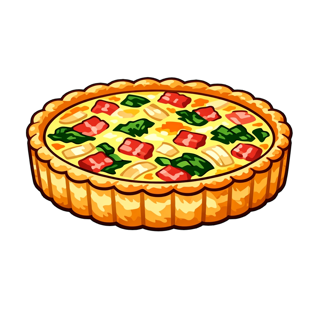 quiche キッシュのイラスト