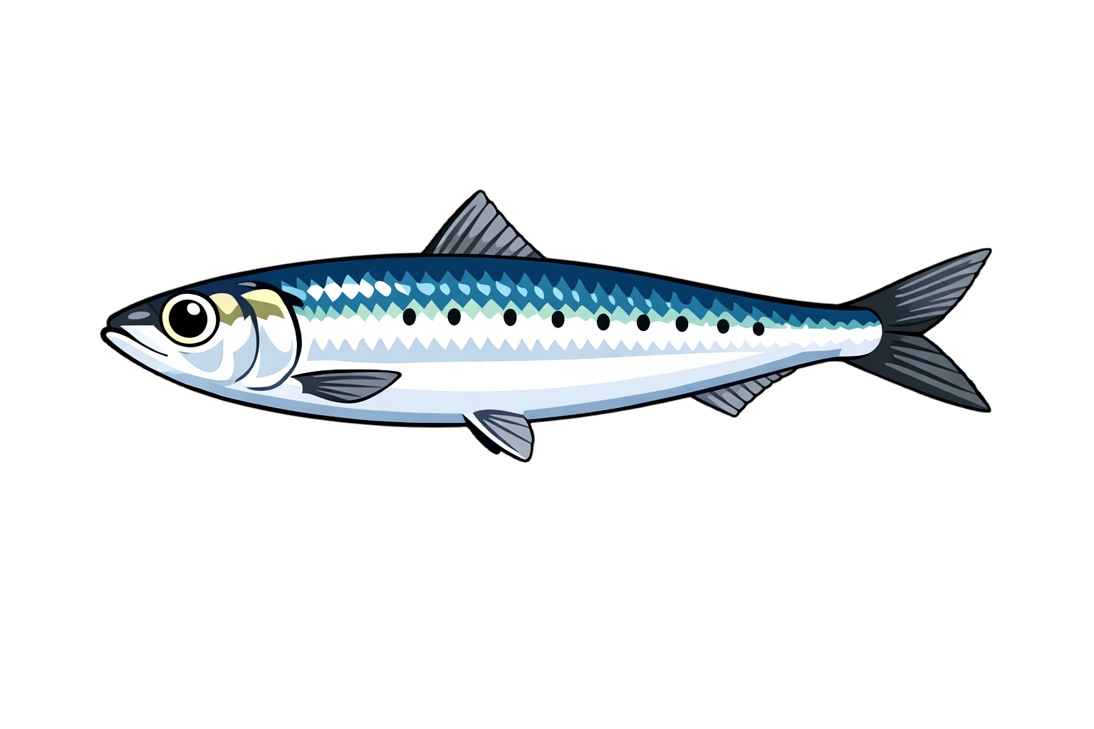 sardine イワシ（鰯）のイラスト
