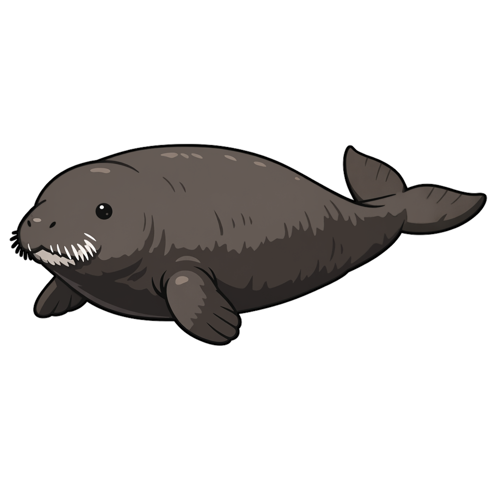 stellers_sea_cow ステラーカイギュウのイラスト