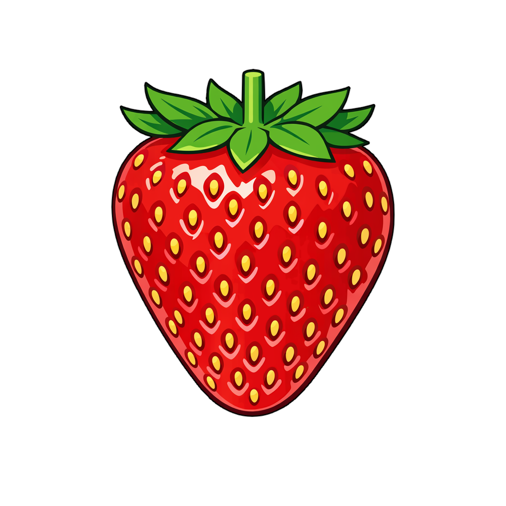 strawberry いちごのイラスト