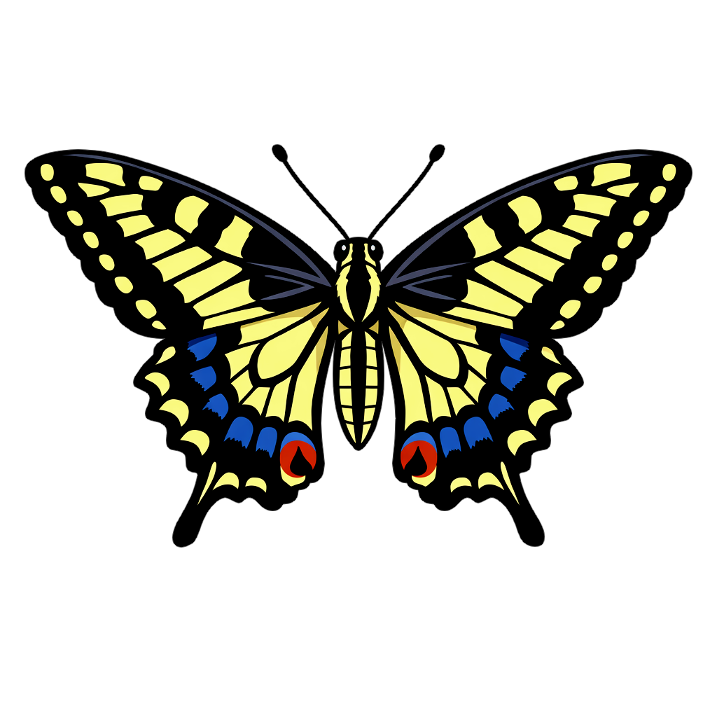swallowtail_butterfly アゲハチョウのイラスト