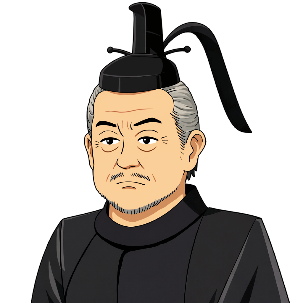 tokugawa_ieyasu 徳川家康の似顔絵のイラスト