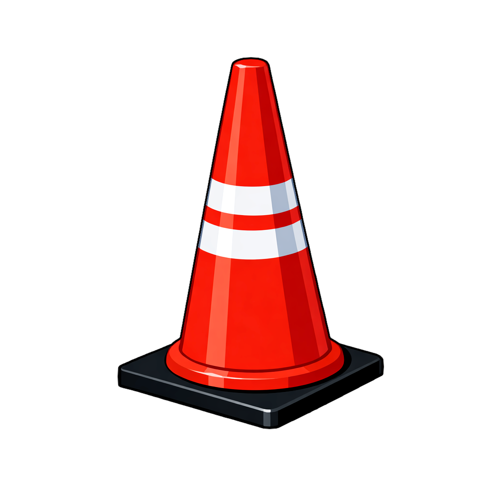 traffic_cone カラーコーン(トラフィックコーン)のイラスト