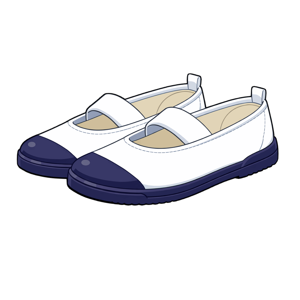 uwabaki 上履きのイラスト