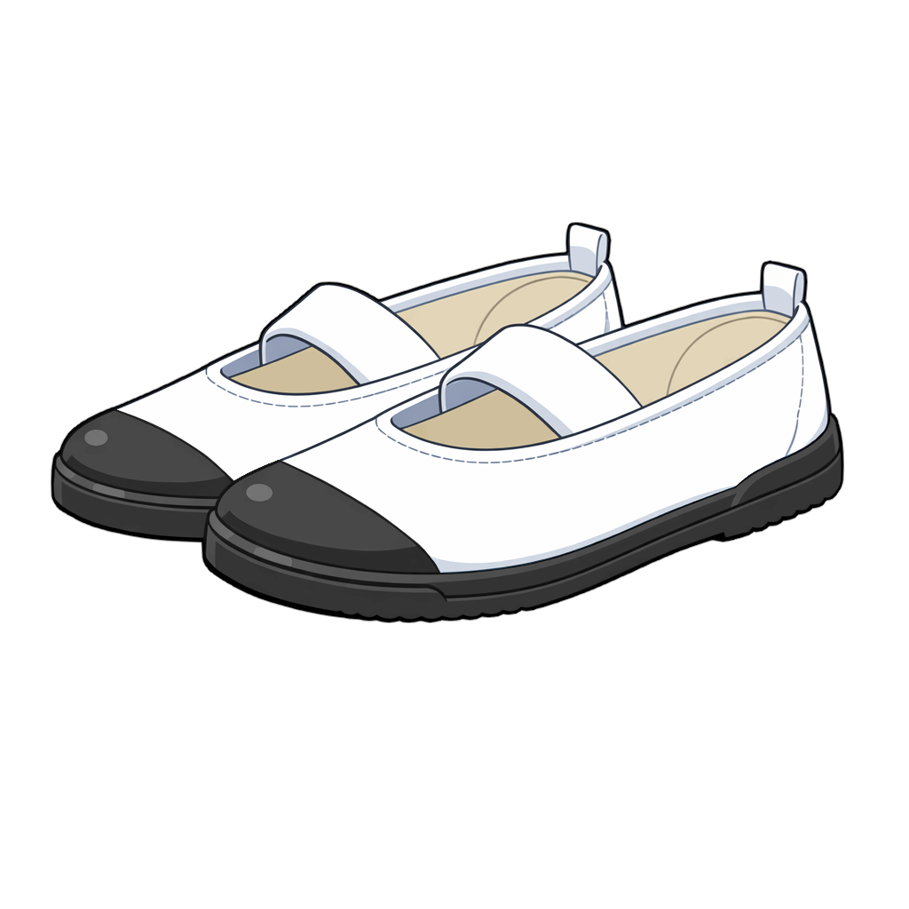 uwabaki 上履きのイラスト