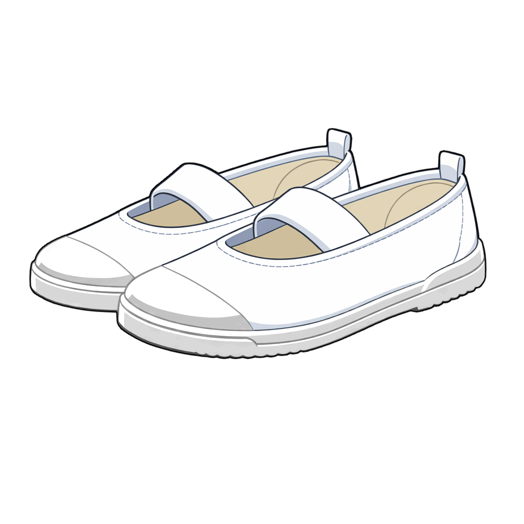 uwabaki 上履きのイラスト