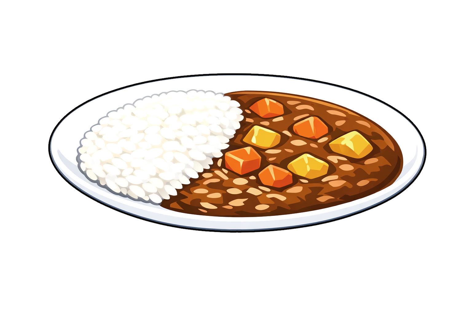 カレーライスのイラスト curry_rice