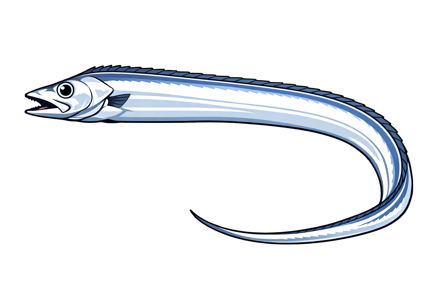 cutlassfish 太刀魚のイラスト