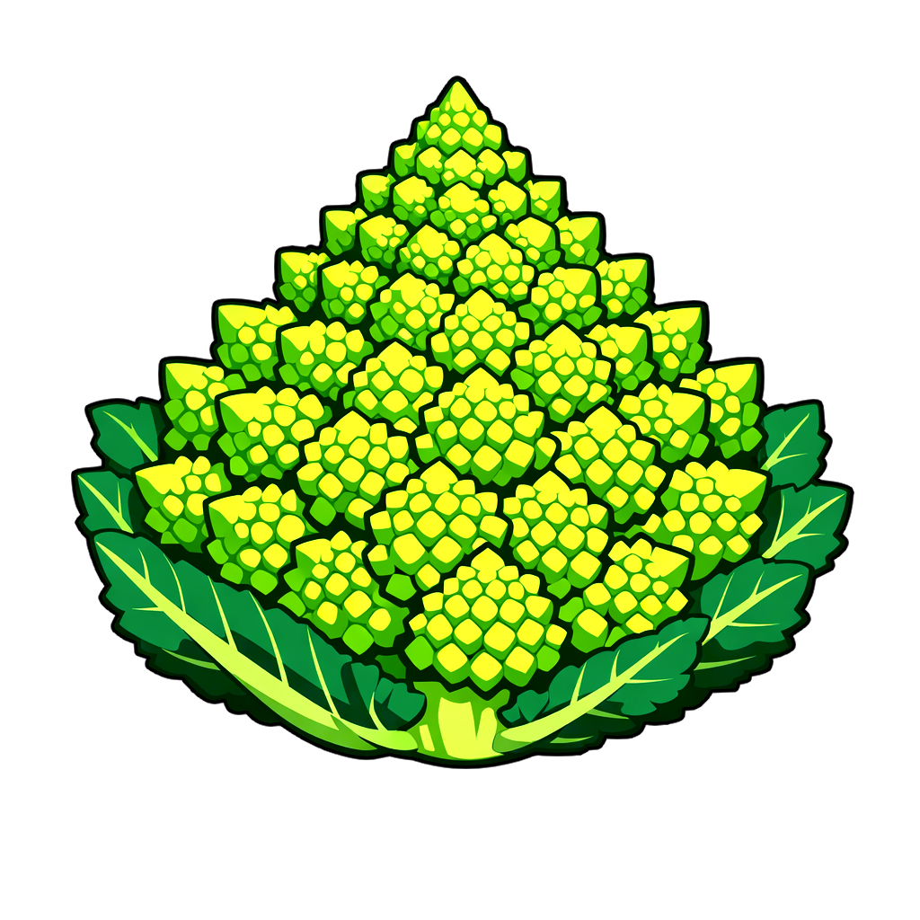 ロマネスコ・ブロッコリーのイラスト romanesco_broccoli